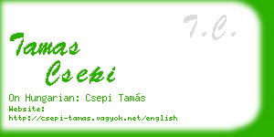 tamas csepi business card